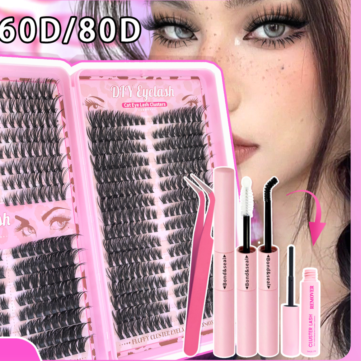LuxeGlow False Eyelashes Book Set