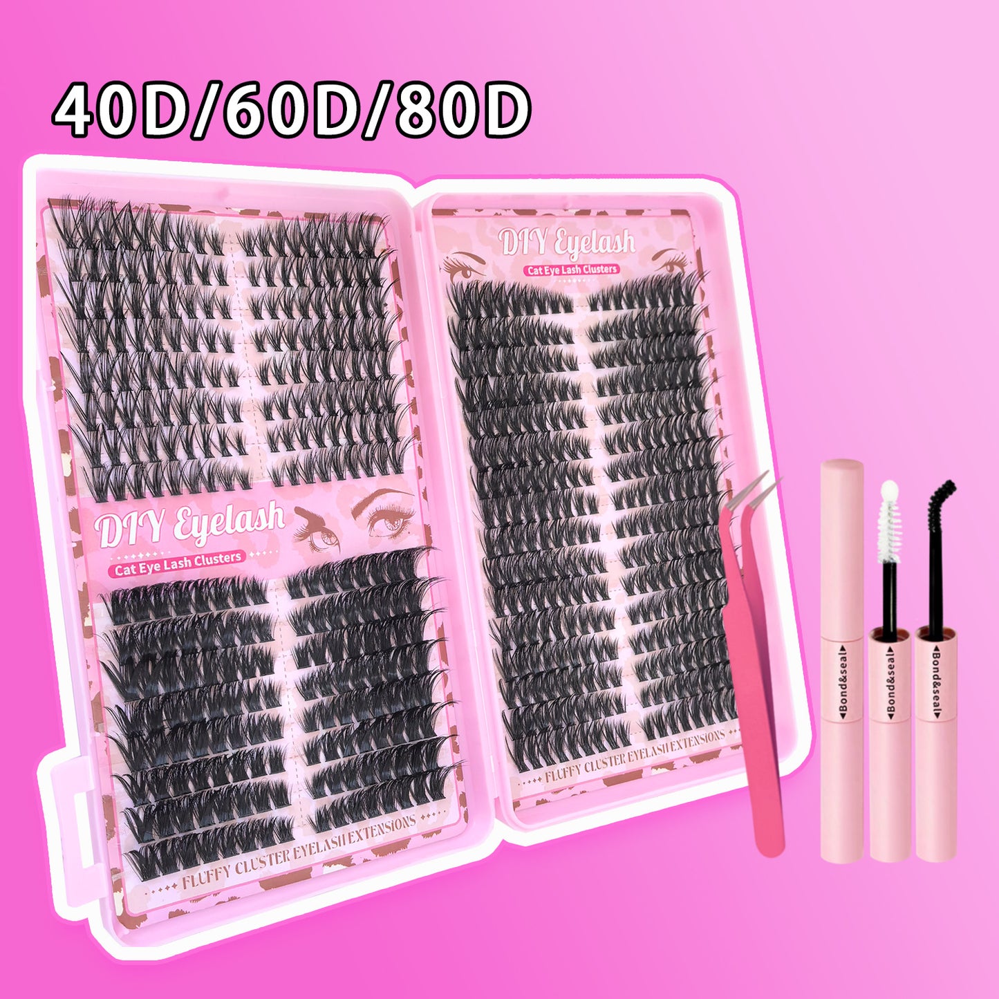 LuxeGlow False Eyelashes Book Set